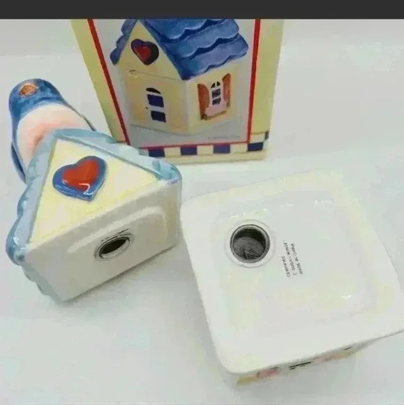 Vintage 1993 Susan Winget Bird House Salt & Pepper Shaker Brand New - Picture 5 of 12